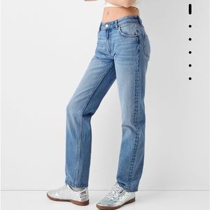 Bershka high waist Straight denim jeans